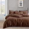 Постельное белье из люксового сатина АЛЬВИТЕК ОCA-008 молочный шоколад 70х70 (2шт) 1,5-спальное