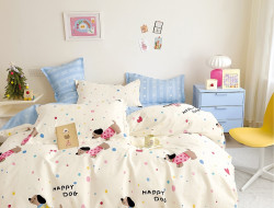 Постельное белье из твил-сатина TANGO happy dog  70х70 (2шт) 1,5-спальное