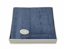 Плед из хлопка махровый KARVEN P956 ADA V14 индиго 160х220