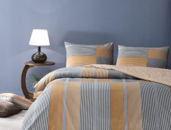 Постельное белье из ранфорса TAC RANFORCE MILES оранжевое евро