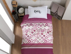 Постельное белье подростковое из ранфорса KARVEN YOUNG STYLE N022/1 LITTLE QUEEN PINK 50х70 (1шт), 70х70 (1шт)