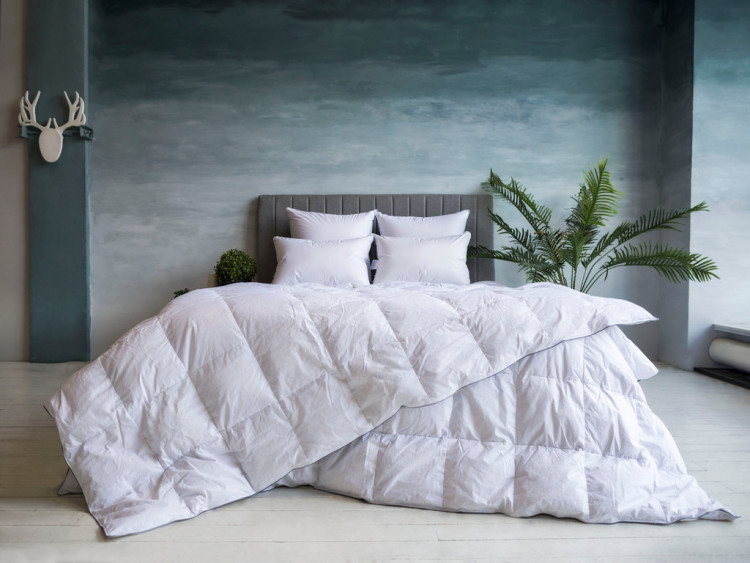 Одеяло кассетное GERMAN GRASS GRAY FAMILIE DOWN 140х205 всесезонное