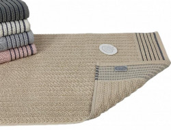 Коврик для ног махровый хлопковый KARVEN KV434 LINE bej 50х80