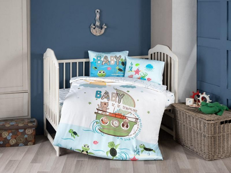 Постельное белье для малышей из сатина KARVEN 3D DIGITAL D039 DISCOVER