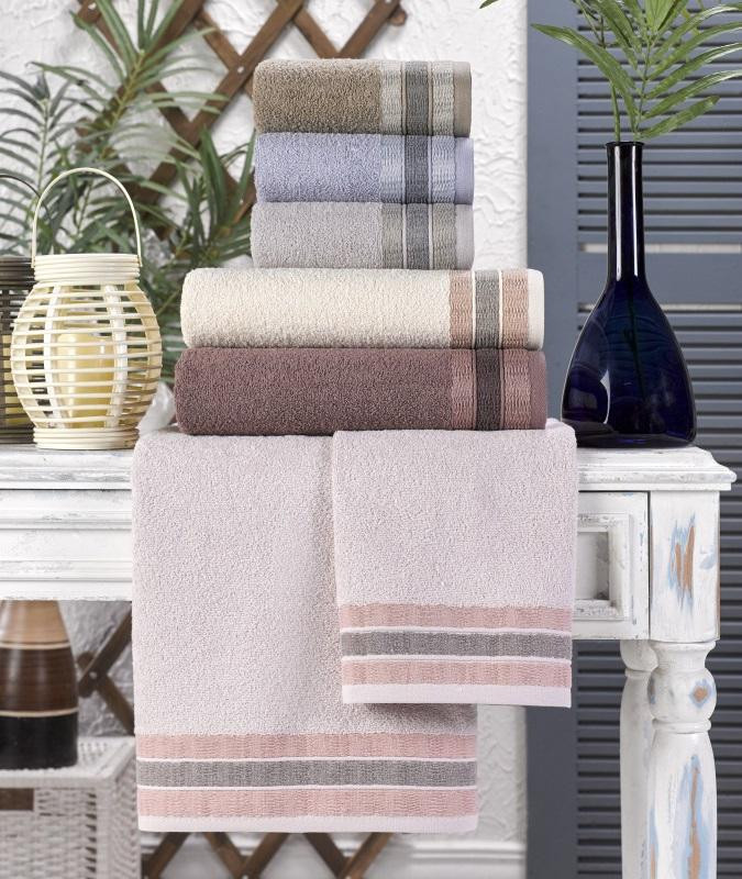 Набор полотенец махровых хлопковых KARVEN H2233 ROBY 50х90 (6шт)