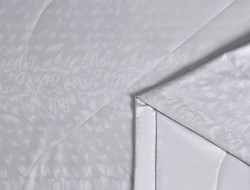 Постельное белье с летним одеялом из хлопкового жаккарда ASABELLA Благородная сталь 50х70 (2шт) 1,5-спальное