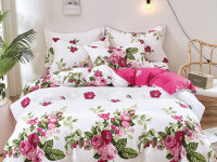 Постельное белье из твил-сатина TANGO роузи 50х70 (2шт) 1,5-спальное