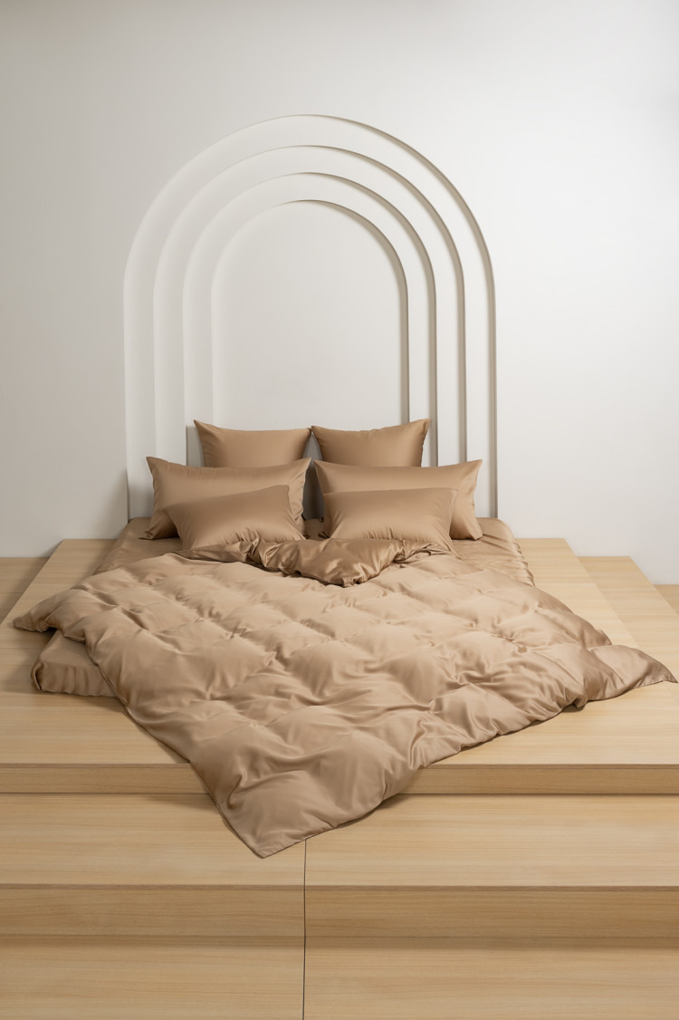 Постельное белье с простыней на резинке 160х200 GERMAN GRASS SAND BRILLIANT GRASS 50х70 (2шт), 70х70 (2шт) евро