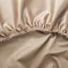 Простыня на резинке GERMAN GRASS Caramel Beige Allure Grass 200х200x40