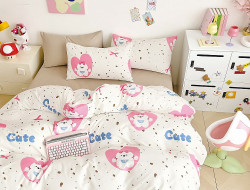 Постельное белье из сатина TANGO мишутка 70х70 (2шт) 1,5-спальное