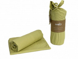 Простыня на резинке из ранфорса SAREV P953 V77 YESIL 200х200х35 с наволочками 50х70 (2шт)