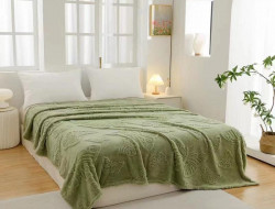 Плед из микрофибры TANGO БАБОЧКИ зеленый 150х200