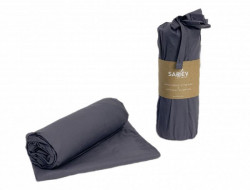 Простыня на резинке из ранфорса SAREV P953 V78 ANTRASIT 200х200х35 с наволочками 50х70 (2шт)