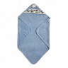 Полотенце детское махровое с уголком KARVEN D037 BASKILI KUNDAK mavi v1 90х90