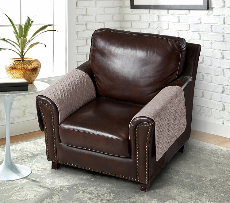 Накидка на подлокотники из микрофибры TANGO SOFA светло-коричневая 70x70 (1шт)
