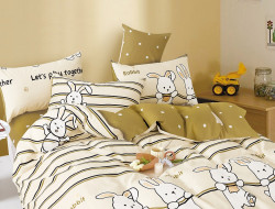 Постельное белье из твил-сатина TANGO rabbit 70х70 (2шт) 1,5-спальное