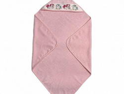 Полотенце детское махровое с уголком KARVEN D037 BASKILI KUNDAK pembe v1 90х90