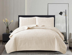 Покрывало тонкое велюровое TANGO CASABLANCA молочное 180х240