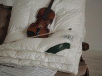 Одеяло кассетное из элитного белого гусиного пуха ANNA FLAUM HERBST KOLLEKTION 200х220 всесезонное