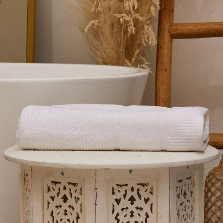 Полотенце махровое TAC DORA WHITE белое 70х140