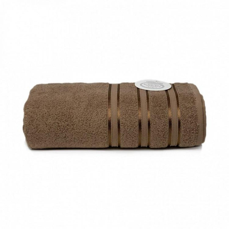 Полотенце махровое хлопковое KARVEN H5153 MIKRO DELUX kahve 50х90