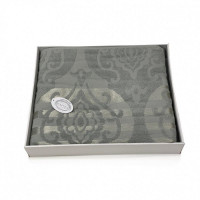 Плед из хлопка махровый KARVEN P962 CORNELY V9 зеленый 160х220