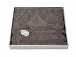 Плед из хлопка махровый KARVEN P962 CORNELY V11 темно-лиловый 160х220