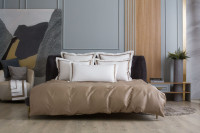 Комплект наволочек из египетского хлопка GERMAN GRASS с широкой отделкой Alpine Caramel Beige Allure Grass 50х90 (2шт)