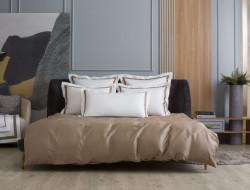 Комплект наволочек из египетского хлопка GERMAN GRASS с широкой отделкой Alpine Caramel Beige Allure Grass 50х90 (2шт)