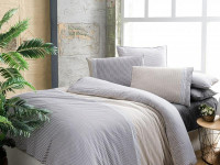Постельное белье из поплина SAREV FANCY N193 SEVILLA V1-GRI 50х70 (1шт) 1,5-спальное