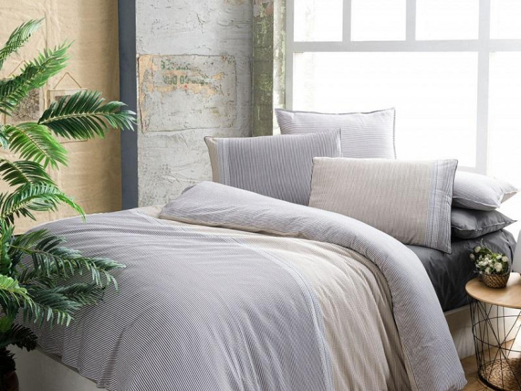 Постельное белье из поплина SAREV FANCY N193 SEVILLA V1-GRI 50х70 (1шт) 1,5-спальное