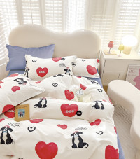 Постельное белье из твил-сатина TANGO лав-гав 50х70 (1шт), 70х70 (1шт) 1,5-спальное