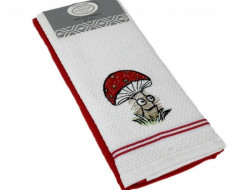 Набор кухонных полотенец хлопковых KARVEN HM770 ASKILI MUTFAK kirmizi-beyaz V2 40х60 (2шт)