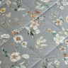 Постельное белье с летним одеялом из фланели ASABELLA Цветочная дымка 50х70 (2шт) евро