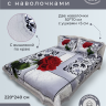 Покрывало из сатина стеганное с вышивкой DIVA AFRODITA PREMIUM 121 ШАХЕРЕЗАДА 220х240 с наволочками 50х70 (2шт)