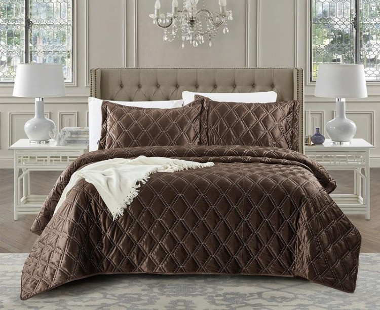 Покрывало с наволочками тонкое велюровое TANGO BACCARA BAC-10 240х260