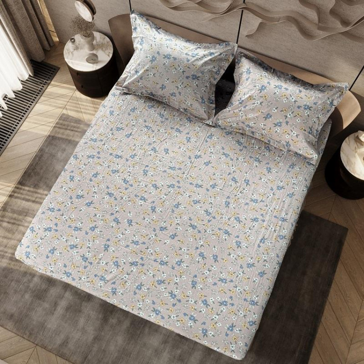 Простыня на резинке из твил-сатина TANGO SAT1620-27 160х200х30