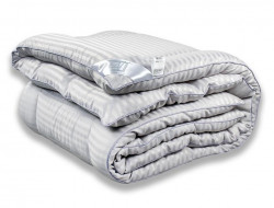 Одеяло стеганое АЛЬВИТЕК SILKY DREAM ОМСВ-15 жемчужно-серое 140x205 всесезонное