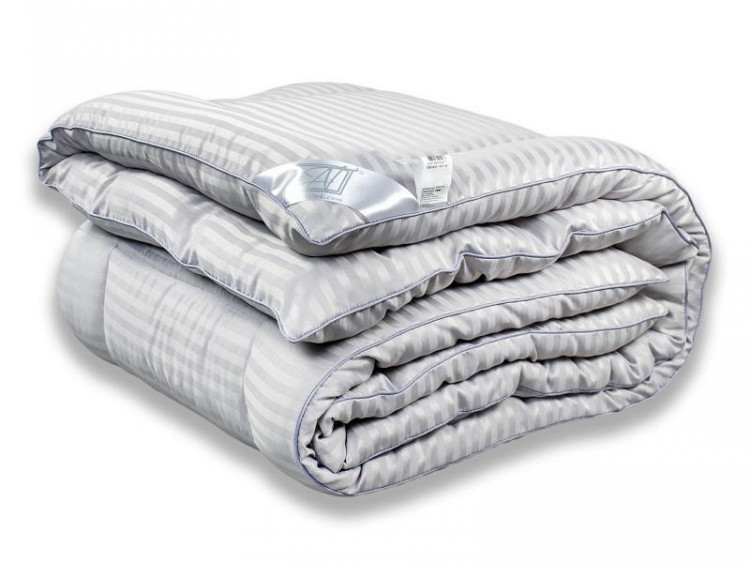 Одеяло стеганое АЛЬВИТЕК SILKY DREAM ОМСВ-15 жемчужно-серое 140x205 всесезонное