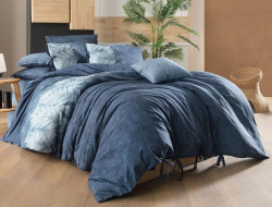 Постельное белье из поплина SAREV FANCY N225 JAMES V1-MAVI 50х70 (1шт) 1,5-спальное