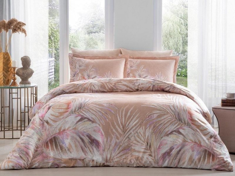 Постельное белье из сатина TAC DIGITAL REMY кофе евро