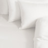 Постельное белье из тенсела с простыней на резинке 160х200 GERMAN GRASS Arctic White Brilliant Grass 1,5-спальное