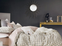 Постельное белье из твил-сатина TANGO классика в клетку 50х70 (2шт) 2-спальное