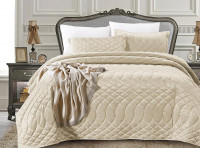 Покрывало с наволочками тонкое велюровое TANGO ROXETTE ROX-06 240х260