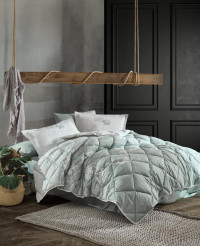 Покрывало из хлопка стеганое KARVEN Y923 LUVI V1 MINT 180х240 с наволочкой 50х70