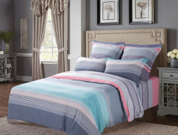 Постельное белье из печатного сатина SAILID B-208-4 семейное