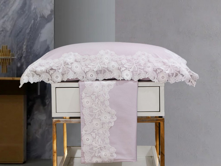 Комплект наволочек из египетского хлопка с кружевом ASABELLA 1890-2L 70х70 (2шт)