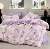 Постельное белье из сатина АЛЬВИТЕК цветочки семейное