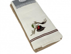 Набор кухонных полотенец хлопковых KARVEN HM770 ASKILI MUTFAK bej-krem V5 40х60 (2шт)