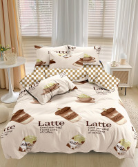 Постельное белье из твил-сатина TANGO латте 50х70 (2шт) 1,5-спальное